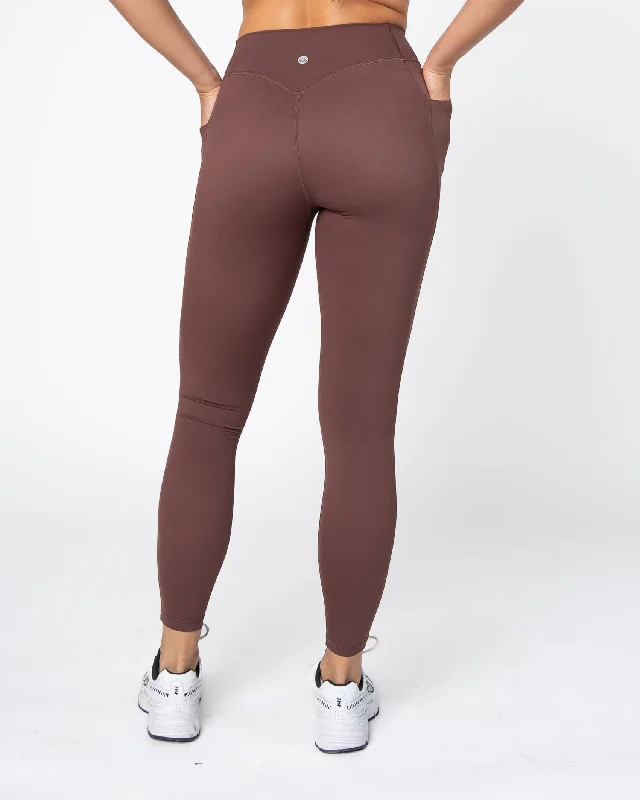 AYA Accentuate Your Assets Mid-Rise Leggings - Fossil