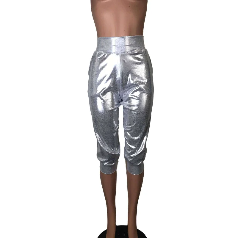 Silver Mystique Joggers w/ Pockets