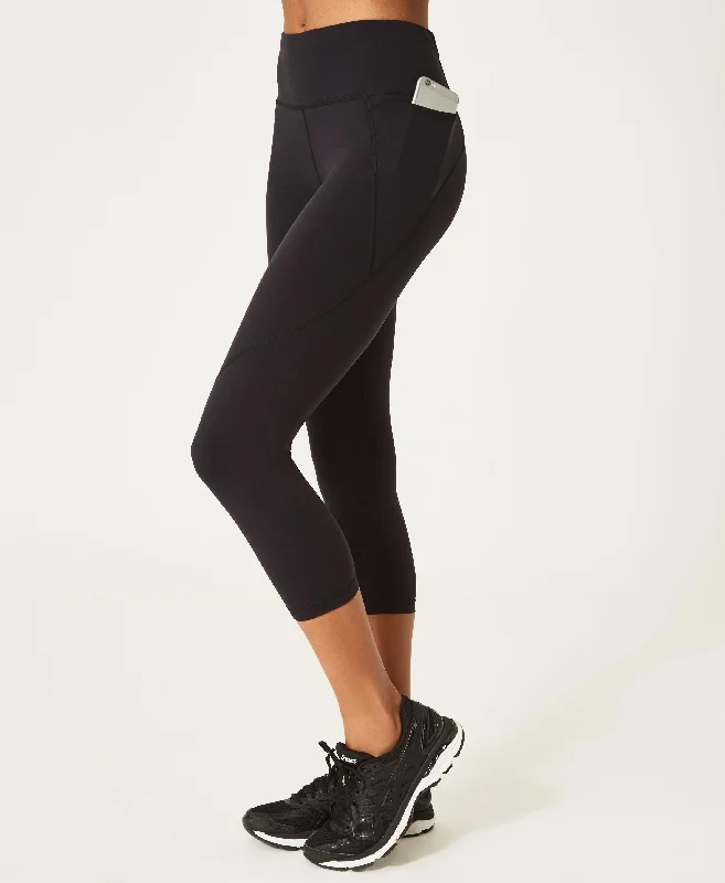 Power Cropped Workout Leggings Sb4564p Black