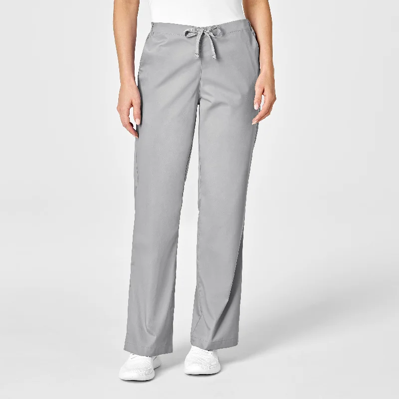 WonderWORK Women's Flare Leg Scrub Pant - Grey