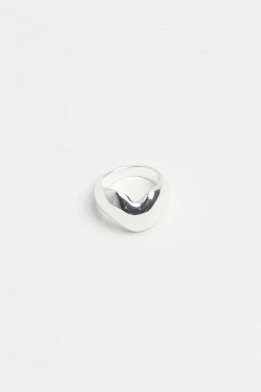 BOLD ABSTRACT DOME RING