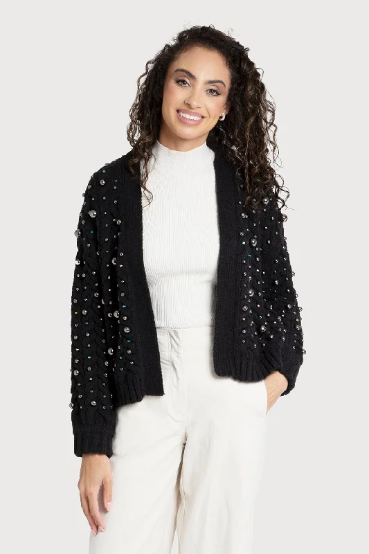 Holiday Cardigan Pearl Knit