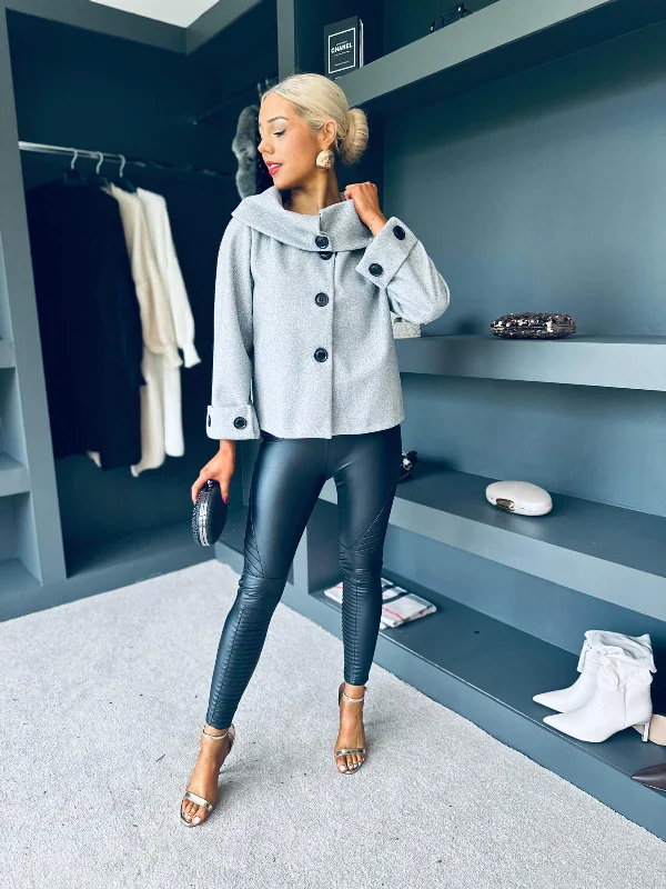 Monroe Detailed Jacket Grey