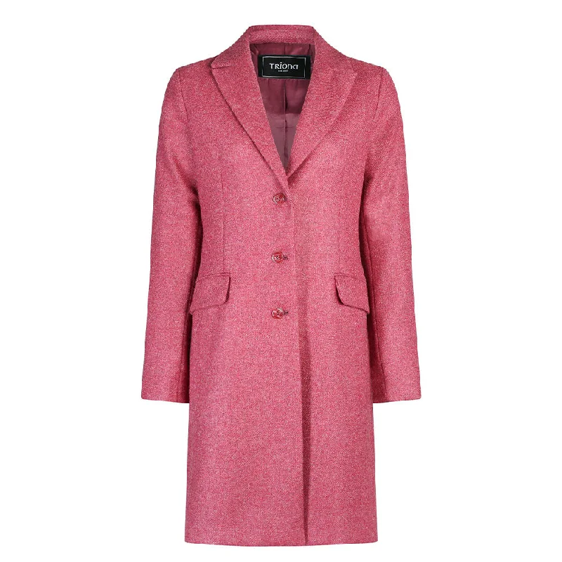 Rose Aisling Donegal Tweed Knee Coat