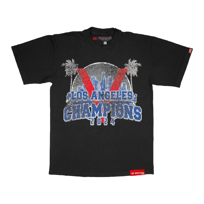 2024 Los Angeles Champions T-Shirt - Vintage Black