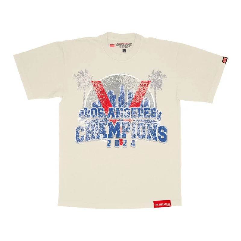 2024 Los Angeles Champions T-Shirt - Cream