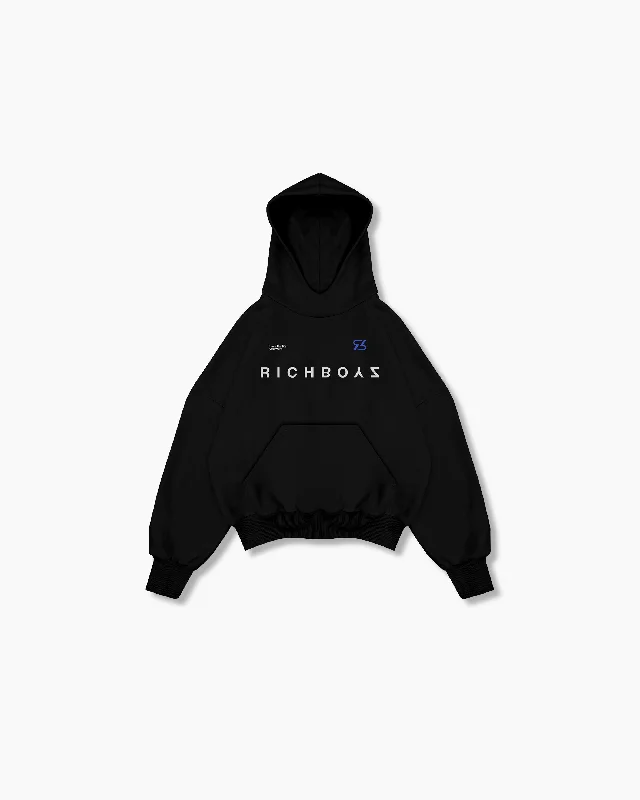 Box Hoodie Threads - Black