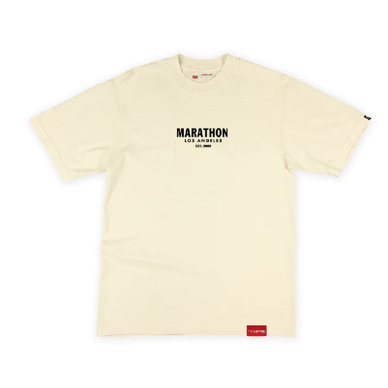 Marathon Origin T-Shirt - Cream/Black