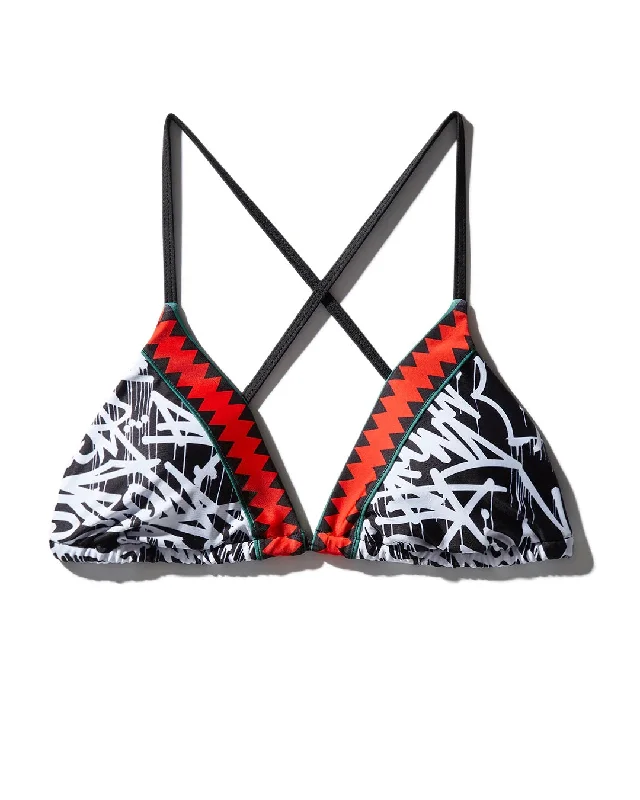 Sprayground Swimsuit 6TH AVENUE BIKINI TOP Black