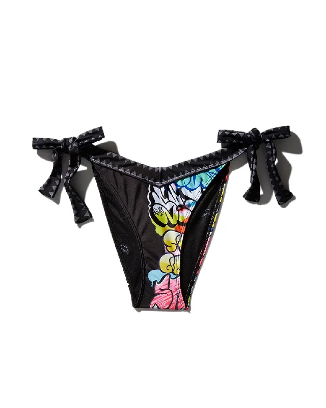 Sprayground Swimsuit HALF GRAFF BIKINI BOTTOM Black