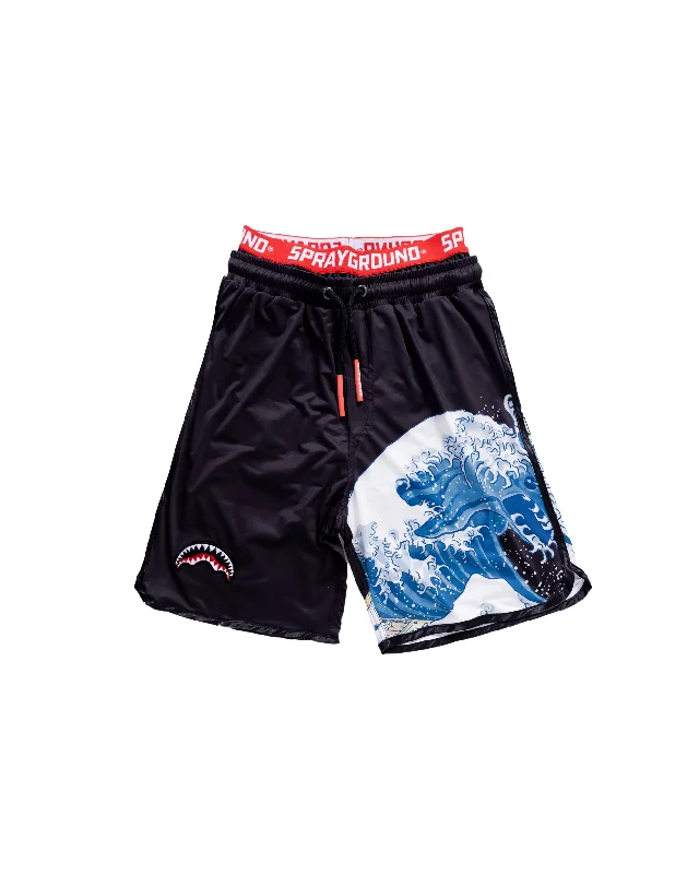 Sprayground Swimsuit JAPAN WAVE SWIM SHORTS Black