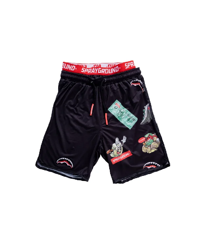 Sprayground Swimsuit PATCH ALL-IN NR 3 BLACK SWIM SHORTS Black