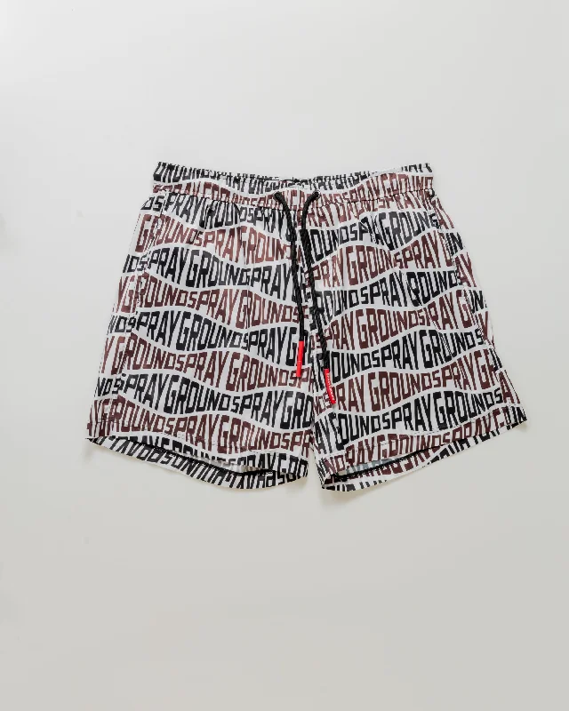 Sprayground Swimsuit SPRAYWAVES SWIM TRUNKS Brown