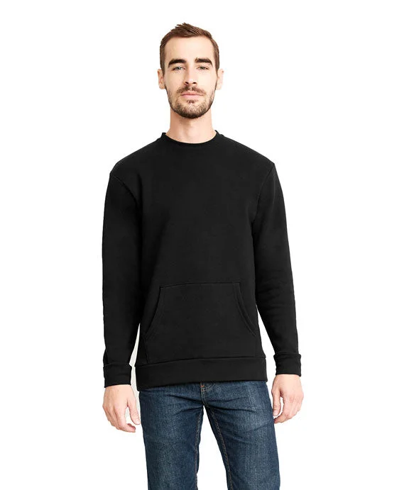 9001 - Next Level Unisex Crew Pocket Fleece | Black