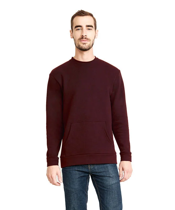 9001 - Next Level Unisex Crew Pocket Fleece | Maroon