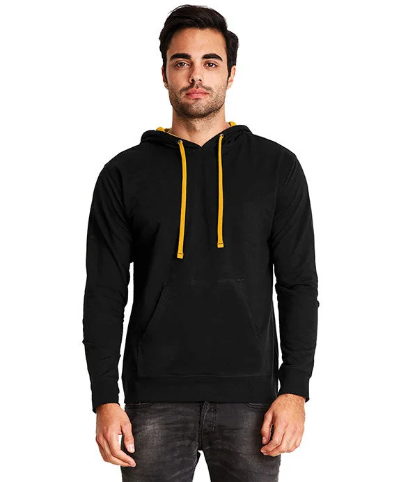 9301 - Next Level Adult French Terry Pullover Hoodie | Black/Gold