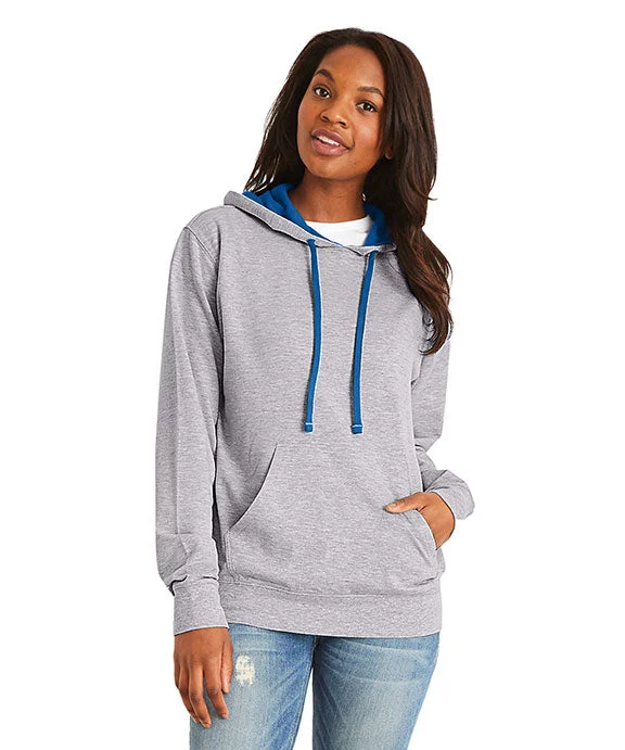 9301 - Next Level Adult French Terry Pullover Hoodie | Heather Grey/Royal