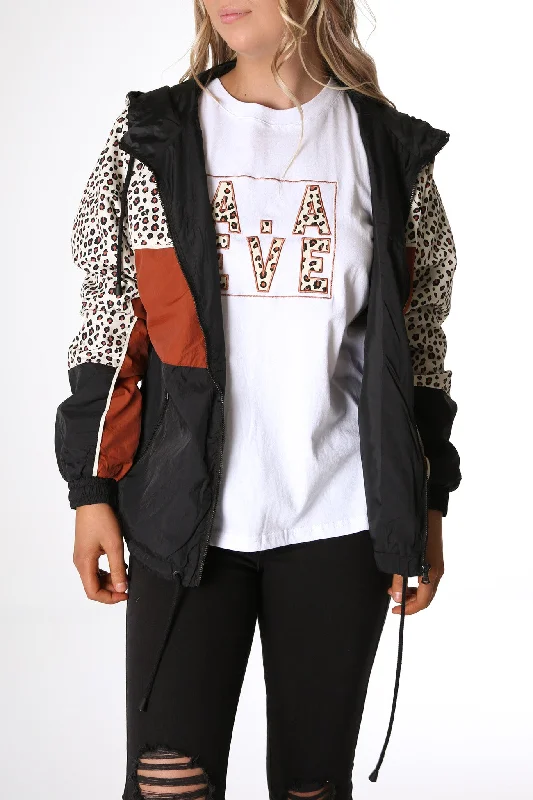 Bold Panelled Spray Jacket Multi