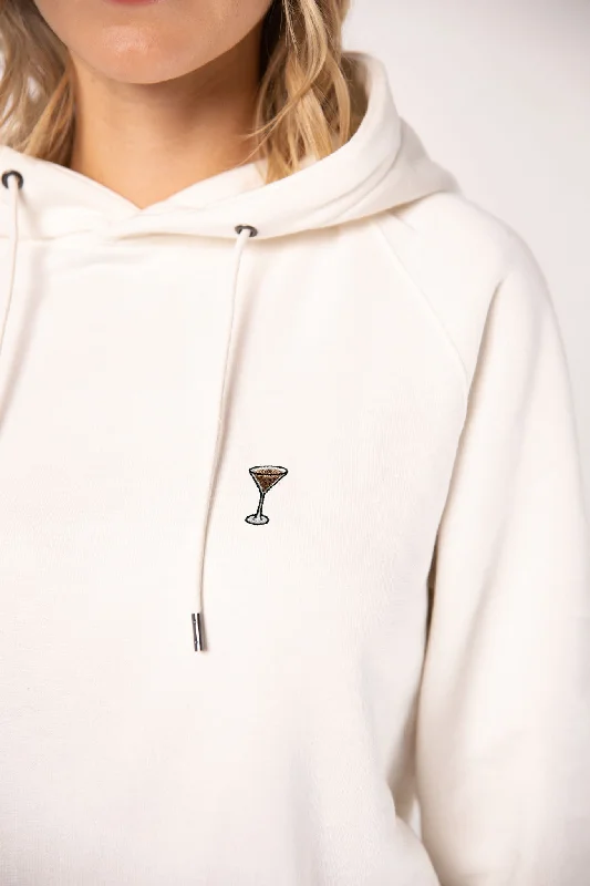 Espresso Martini | Bestickter Bio-Baumwoll Frauen Hoodie