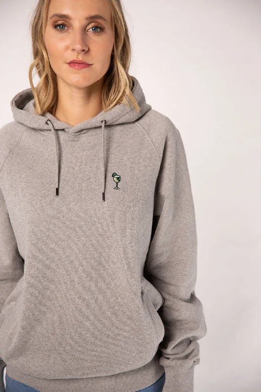 Hugo | Bestickter Bio-Baumwoll Frauen Hoodie