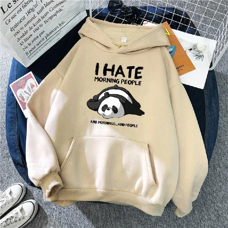 Kawaii Tired Panda Sweatshirt Hoodie