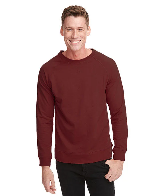 N9000 - Next Level Unisex French Terry Raglan Sweatshirt | Cardinal