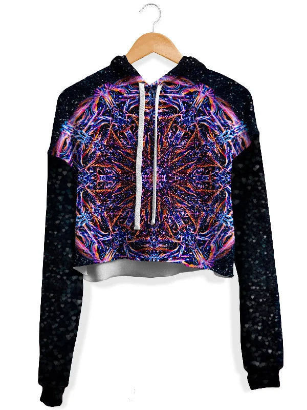 Stargate Prism Fleece Crop Hoodie