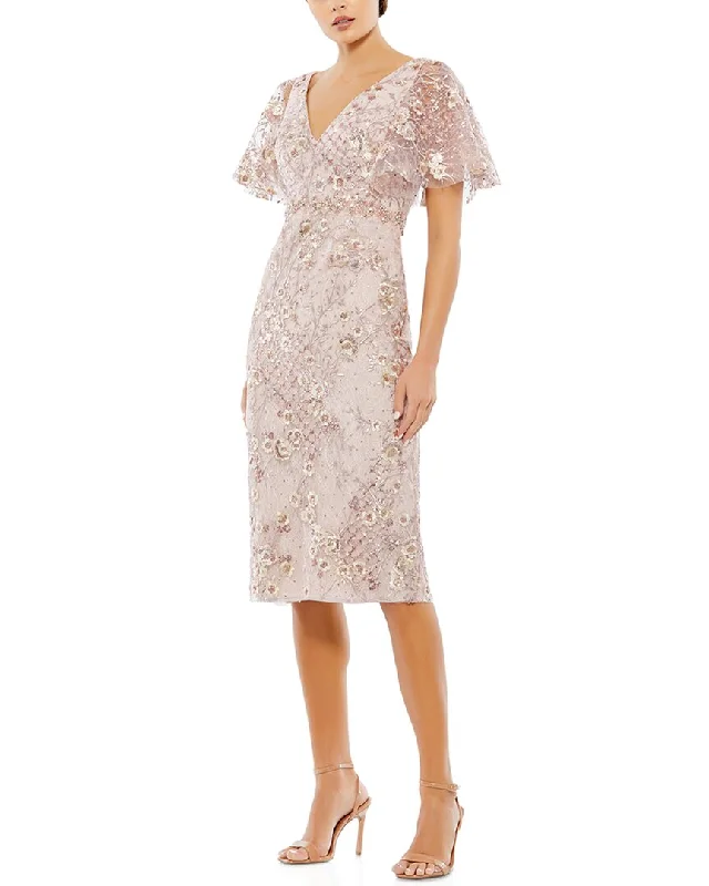 Backless Women Dress for a Sexy and Alluring Look at Evening Events Backless Women Dress for a Sexy and Alluring Look at Evening Events Mac Duggal Butterfly Sleeve Column Midi Dress