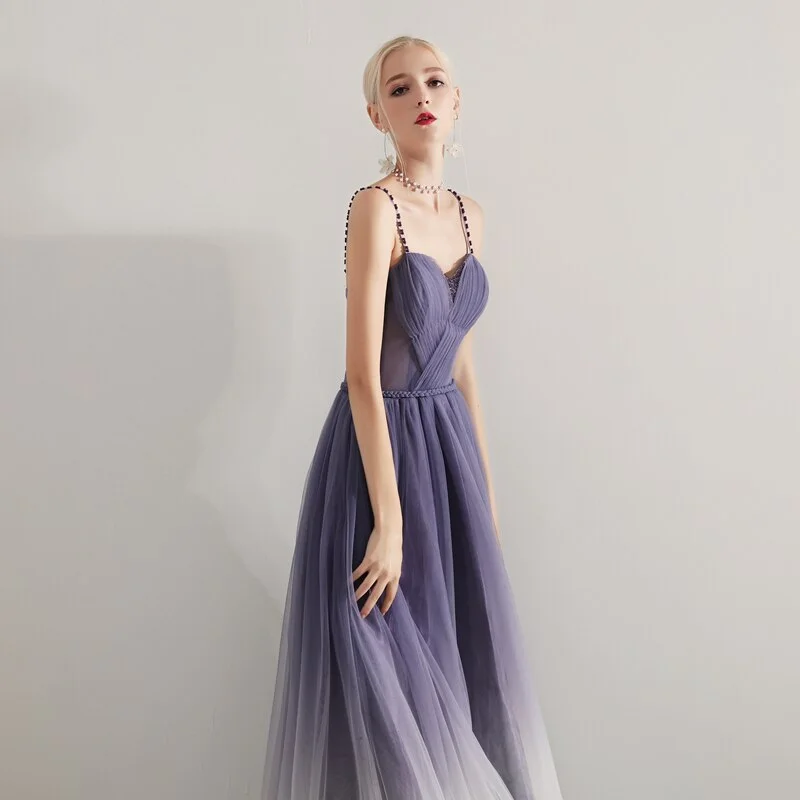 FashionSierra - Soft Tulle Pleat Prom Party Dresses