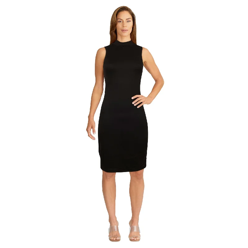 lily morgan Women's City Chic Mini Mock Neck Dress