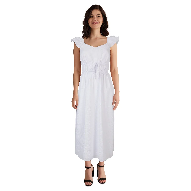 mySTYLE Women's Mykonos Puckered Maxi Dress