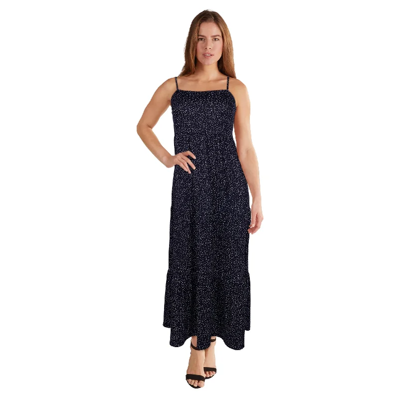 Women's Sleeveless Printed Maxi Dress