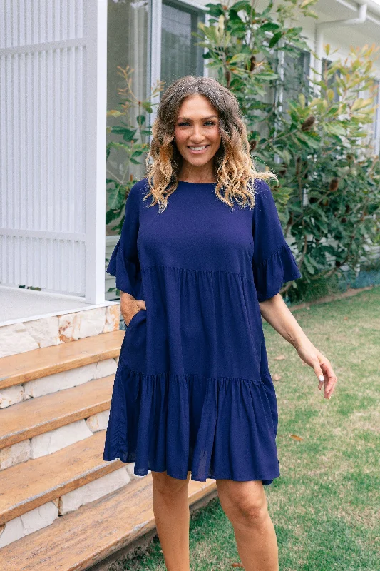 Sadie Dress in Navy