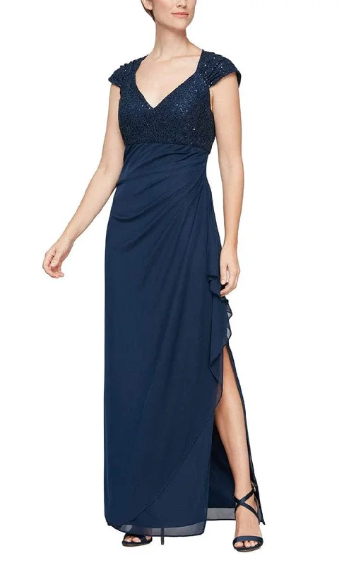 Alex Evenings 82122470 - Cap Sleeve Empire Evening Dress