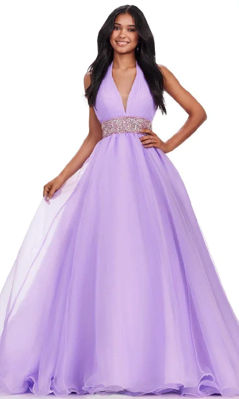 Ashley Lauren 11546 - V-Neck Sleeveless Ballgown