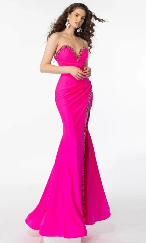 Ava Presley 39290 - Strapless Beaded Trim Prom Gown