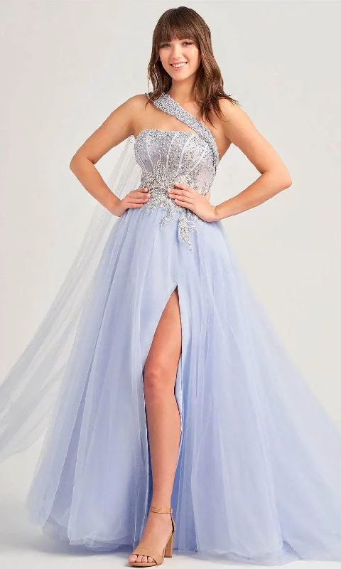 Ellie Wilde EW35090 - Beaded Asymmetrical Prom Gown