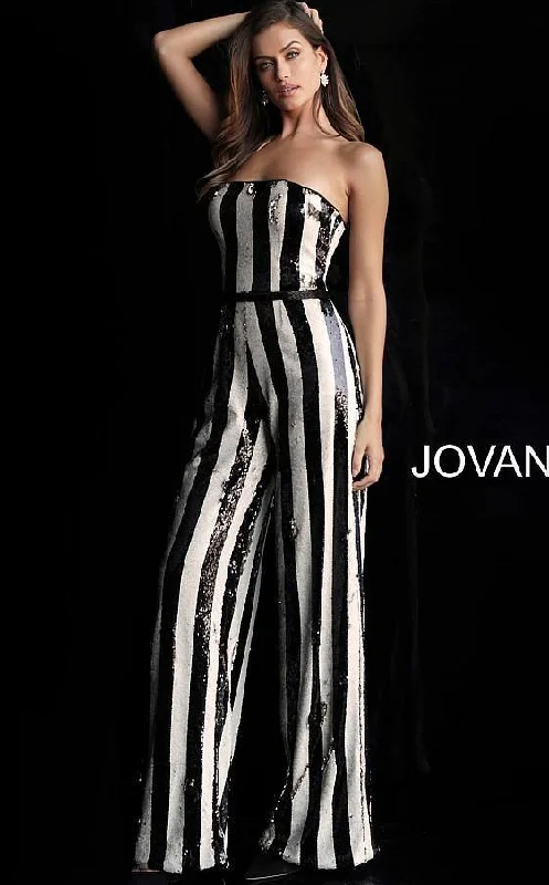 Jovani 65397 Sequin Strapless Formal Jumpsuit