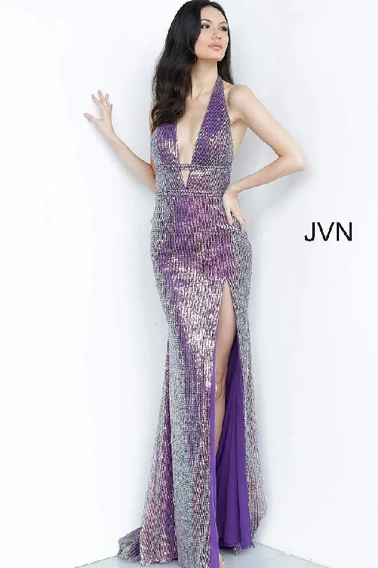 Jovani 03058 Long Halter Prom Gown