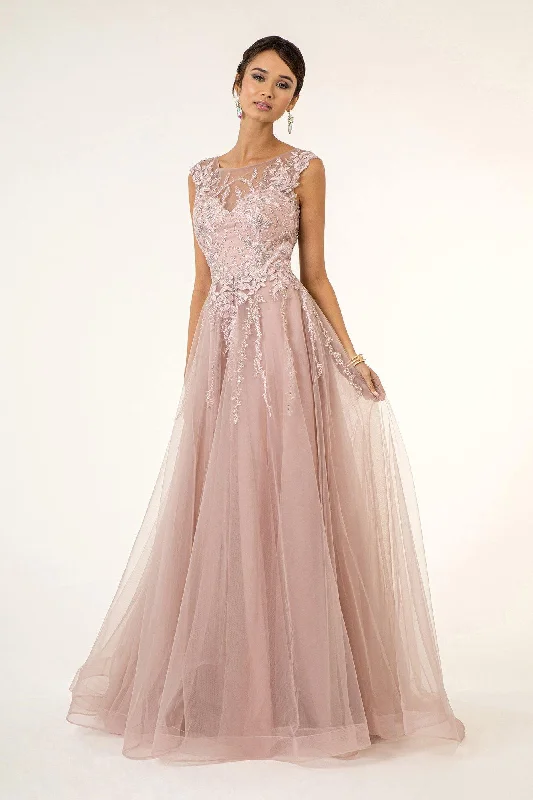 Long Formal Cap Sleeve A Line Evening Prom Dress Sale