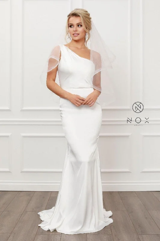 Long Off Shoulder Wedding Dress Sale