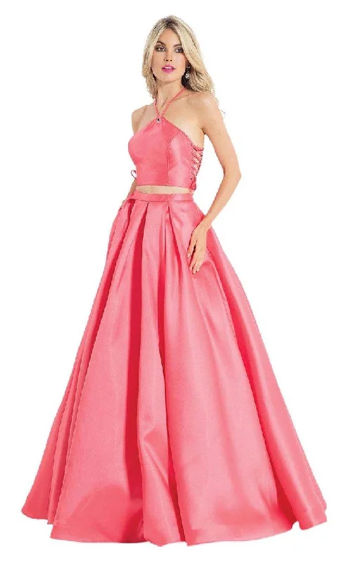 Rachel Allan Prom Two Piece Long ball Gown 6040