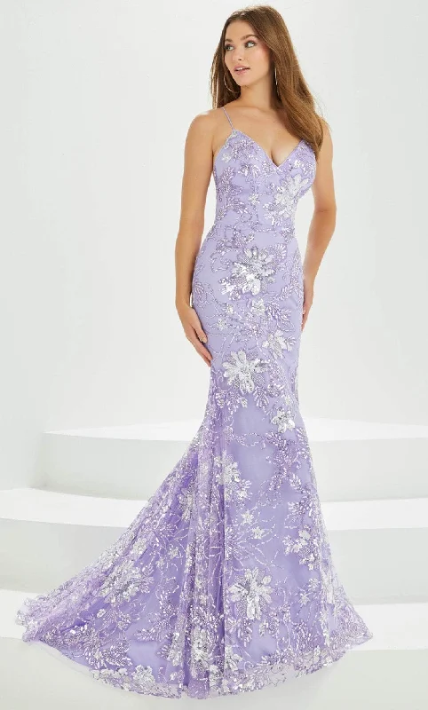 Tiffany Designs by Christina Wu 16026 - Sequined Lace Prom Gown