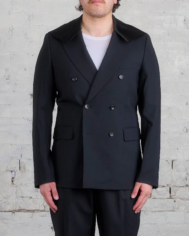 COMME des GARÇONS HOMME Plus DB Modular Flap Blazer Black