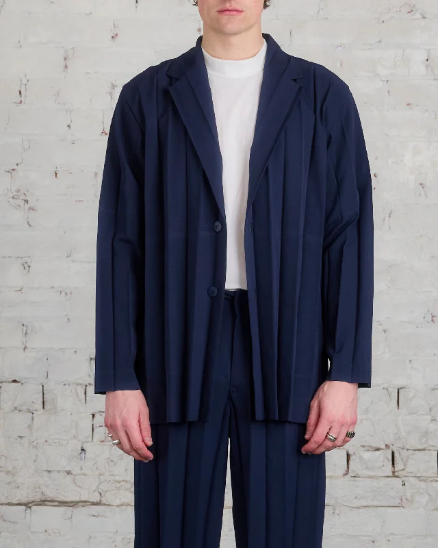 Issey Miyake Homme Plisse March Edge Jacket Navy