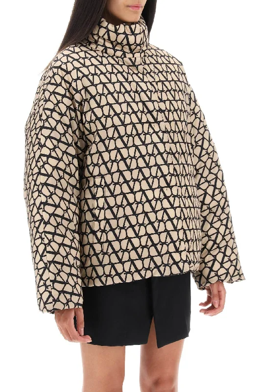 Valentino Garavani Toile Iconographe Oversized Puffer Jacket