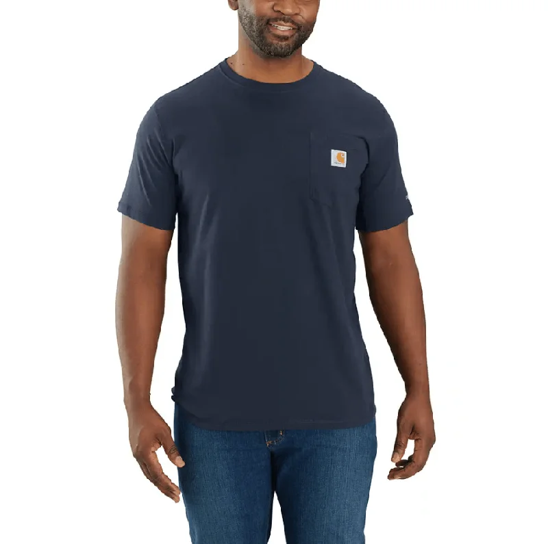 Carhartt force® relaxed fit midweight short-sleeve pocket t-shirt - Navy