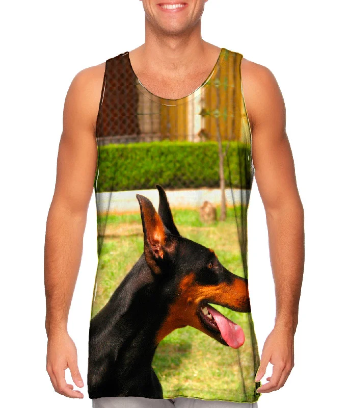 Joyous Doberman Pinscher