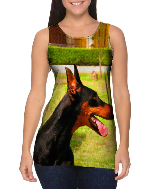 Joyous Doberman Pinscher