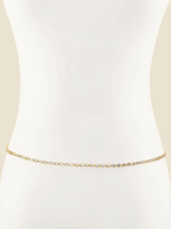 Always A Pleasure Dainty Crystal Body Chain